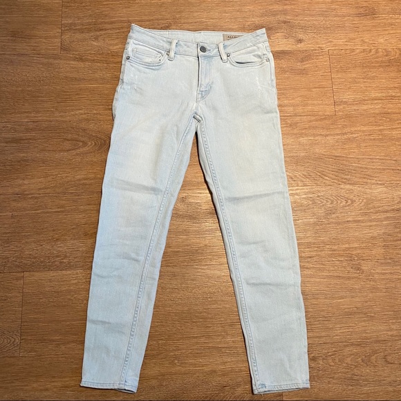 AllSaints Low Rise Mast Cropped Skinny Jeans - Picture 4 of 8